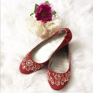 Adrienne vittadini crystal flats